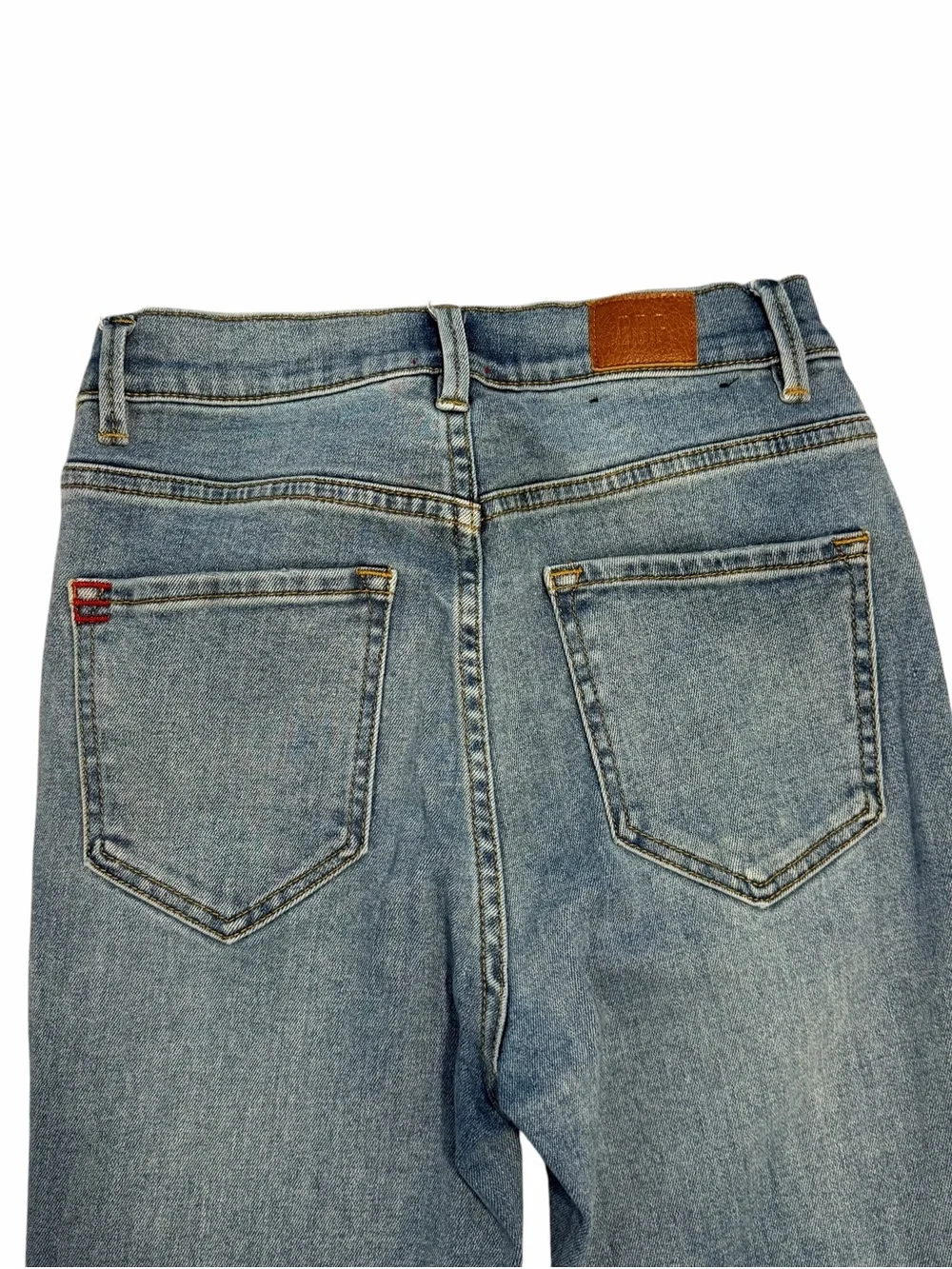 BDG Twig Super High Rise Skinny Jeans Size 25 Raw Hem Medium Wash